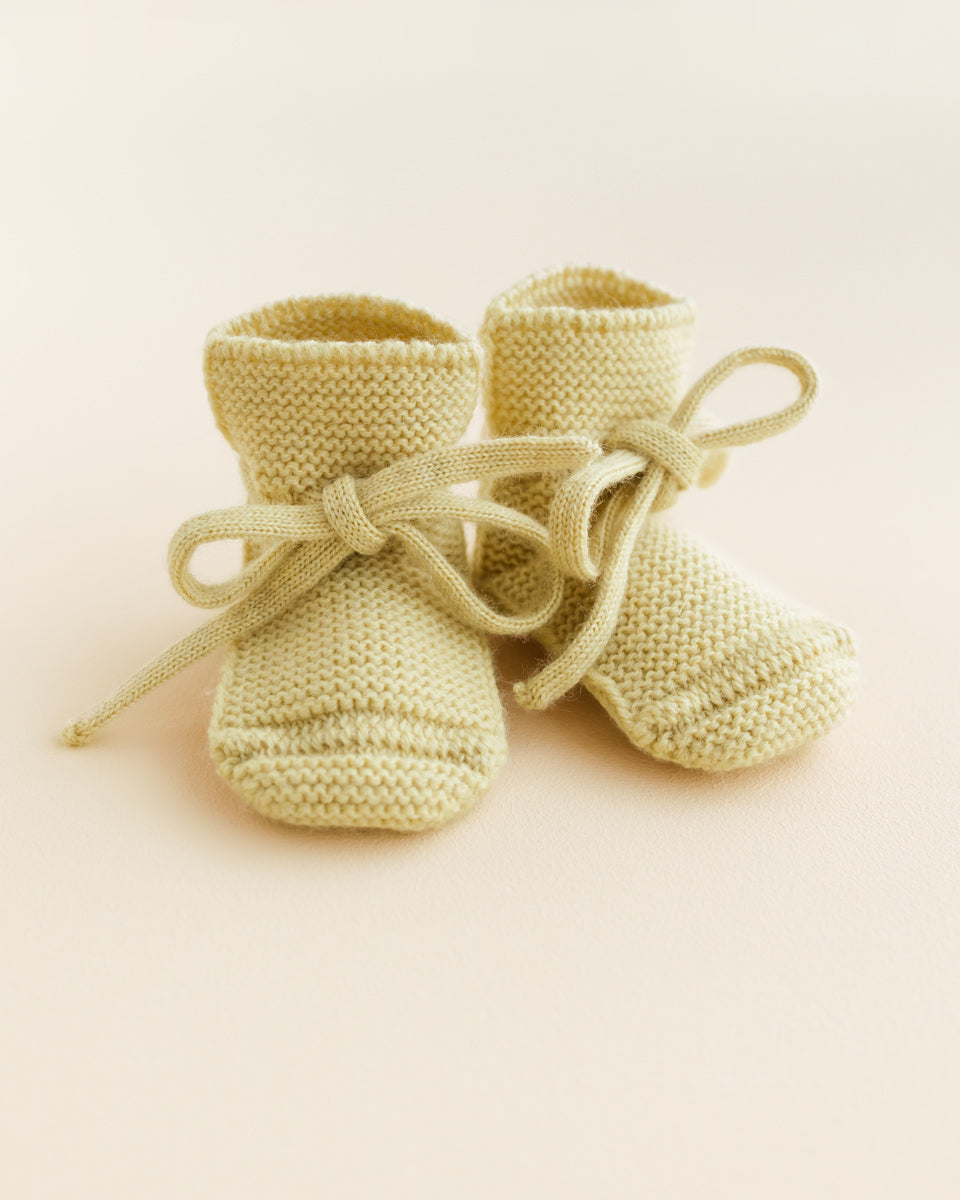 Booties light yellow Hvid