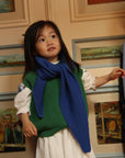 triangle scarf Josephina cobalt blue