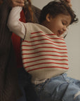 vest harvey (kids) cream/red