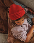 BEANIE FONZIE red
