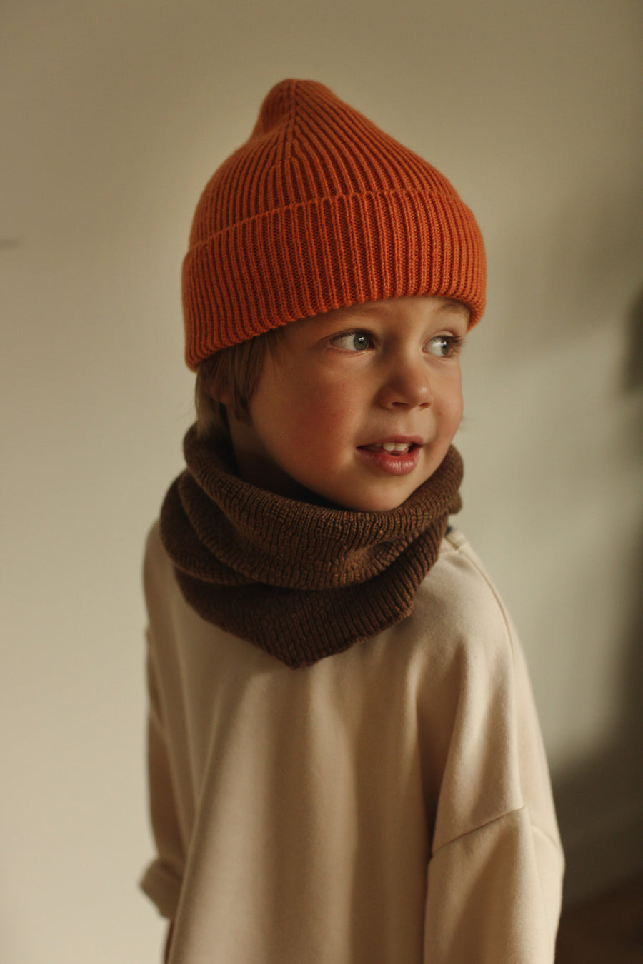 Orange shop baby beanie