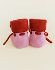 Booties cotton candy red