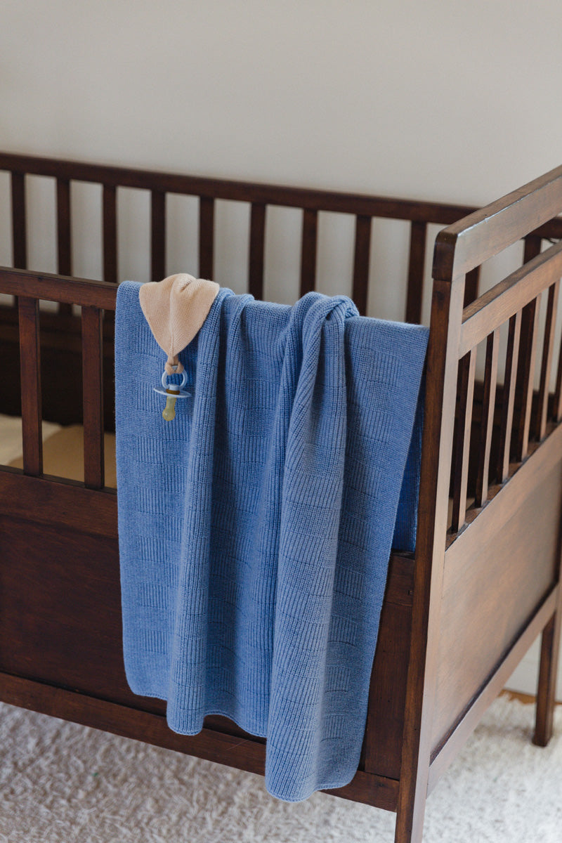 BLANKET IVY light blue