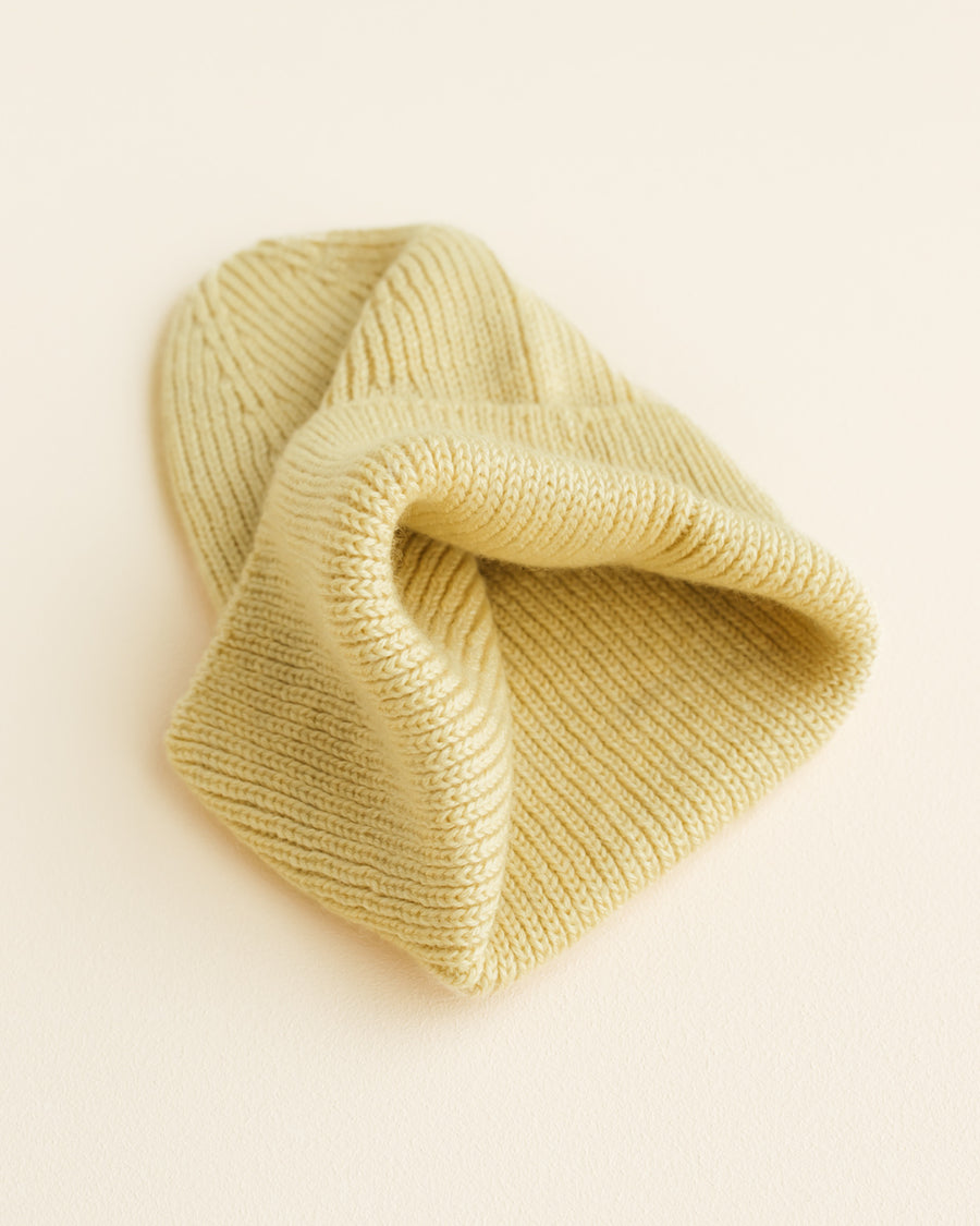 adult BEANIE light yellow