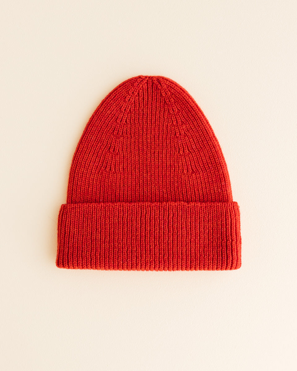 BEANIE FONZIE red