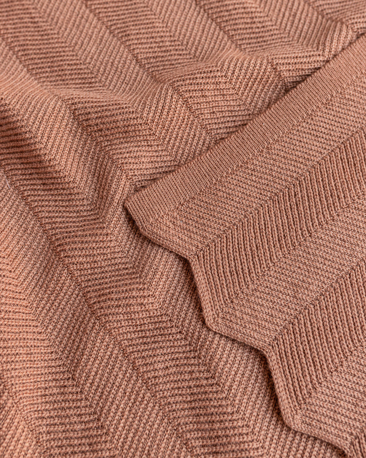 blanket Freddie terracotta