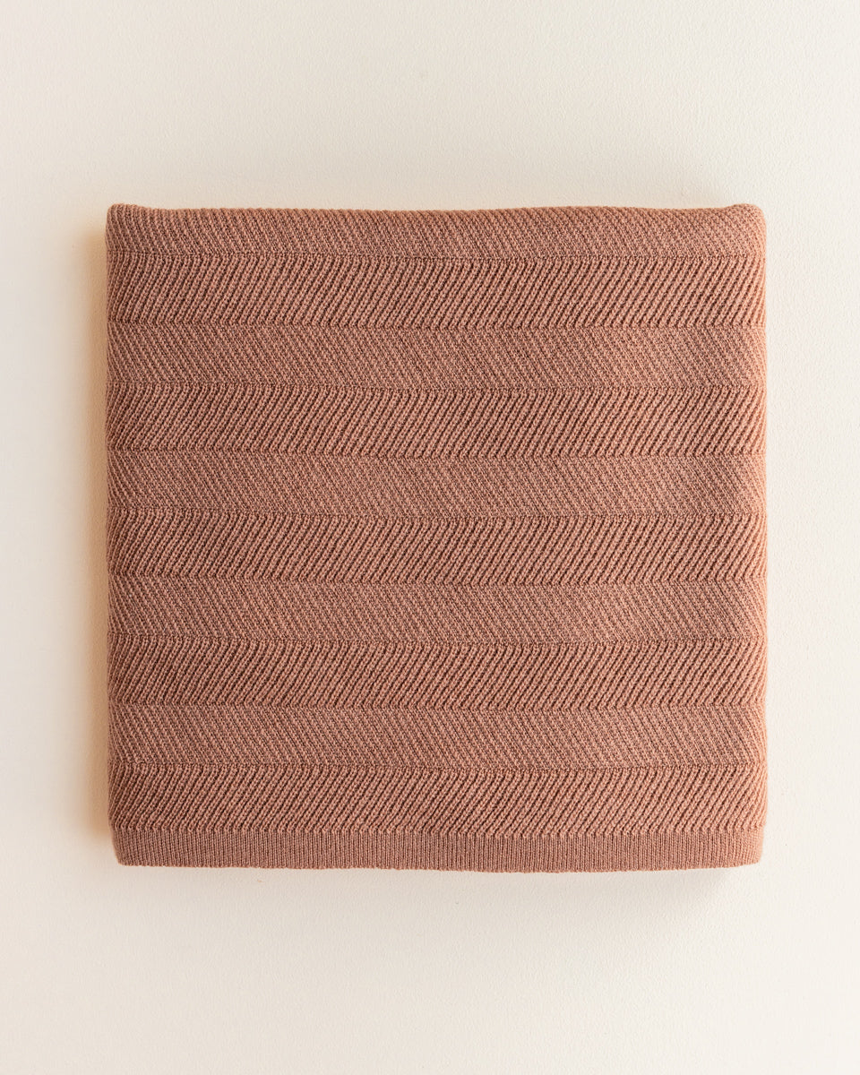 blanket Freddie terracotta