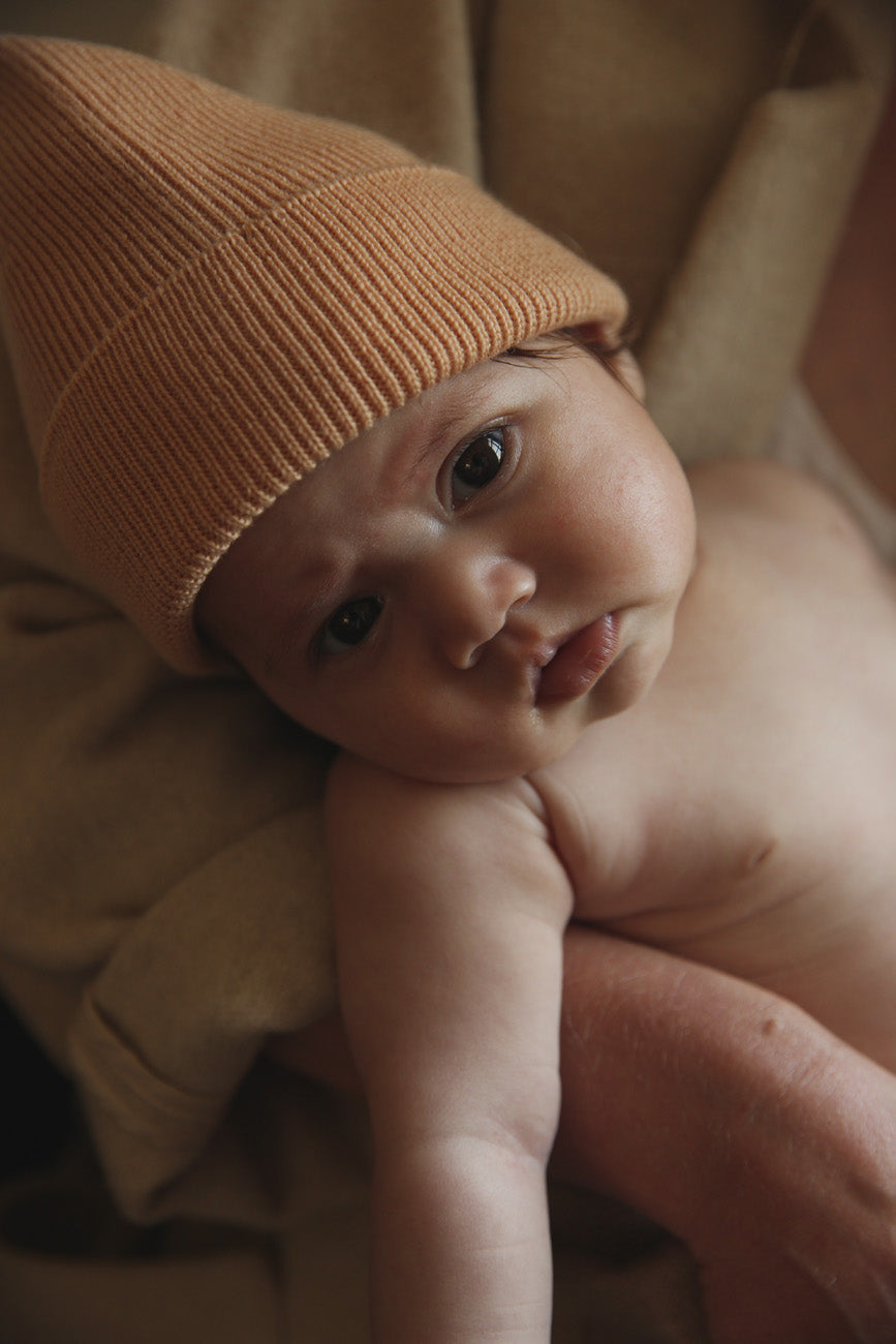 BEANIE newborn salmon