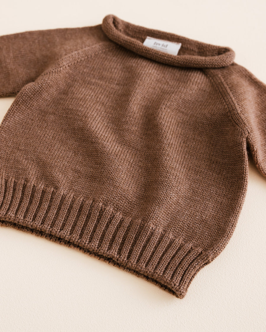 sweater georgette mocha